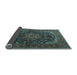 Sideview of Medallion Light Blue Traditional Rug, tr2491lblu