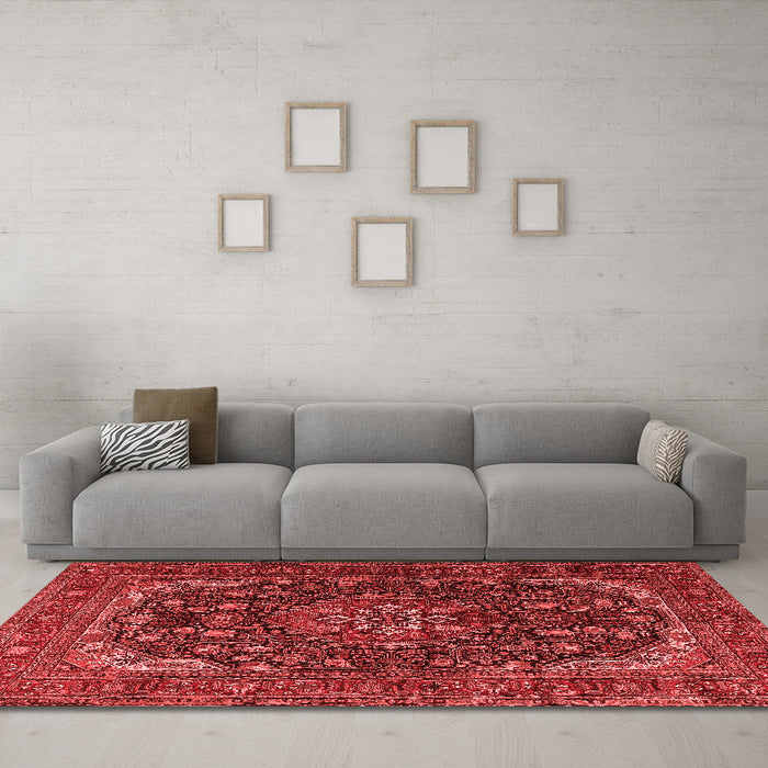 Traditional Red Washable Rugs