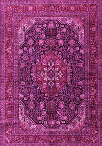 Medallion Pink Traditional Rug, tr2491pnk