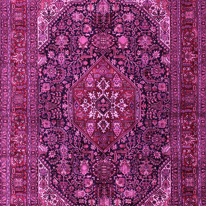 Medallion Pink Traditional Rug, tr2491pnk