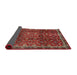Sideview of Traditional Dark Almond Brown Persian Rug, tr2492