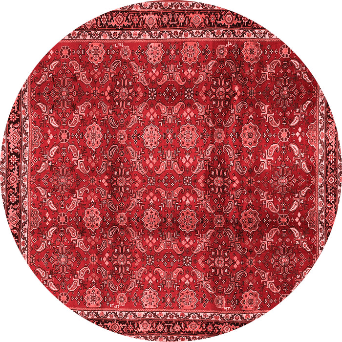 Machine Washable Persian Red Traditional Rug, wshtr2492red