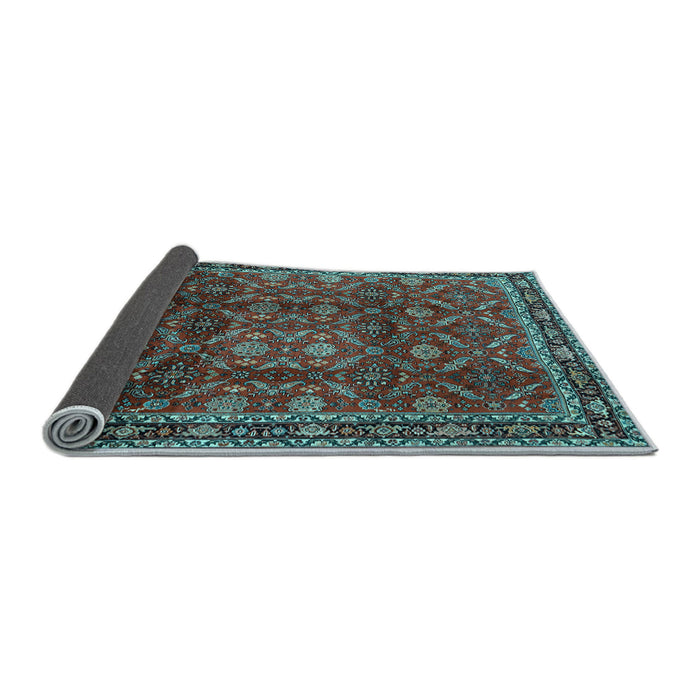 Sideview of Persian Light Blue Traditional Rug, tr2492lblu