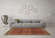 Machine Washable Persian Brown Traditional Rug in a Living Room,, wshtr2492brn