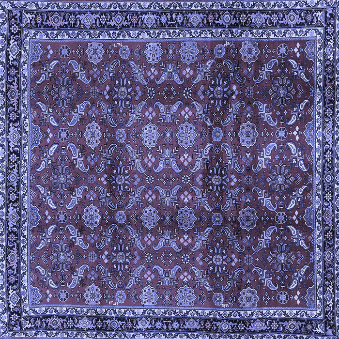 Square Persian Blue Traditional Rug, tr2492blu