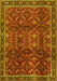 Machine Washable Persian Yellow Traditional Rug, wshtr2492yw