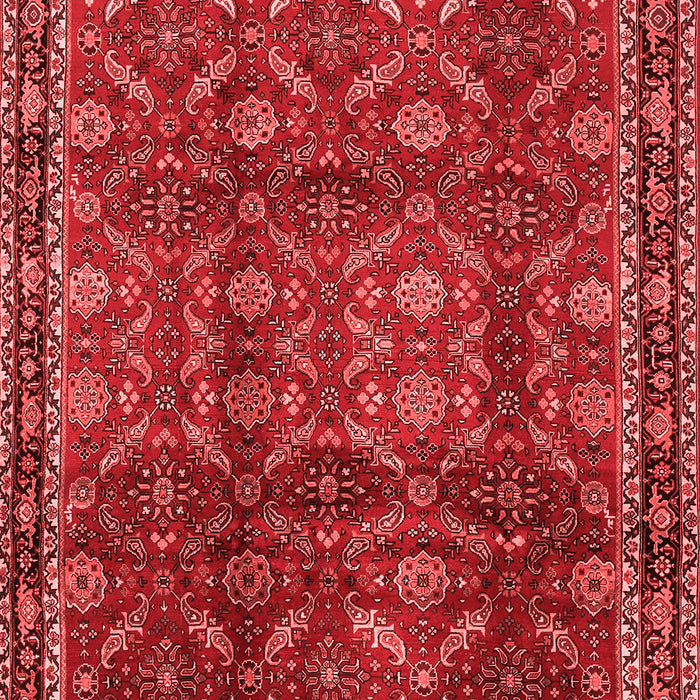 Machine Washable Persian Red Traditional Rug, wshtr2492red