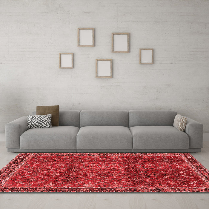 Traditional Red Washable Rugs