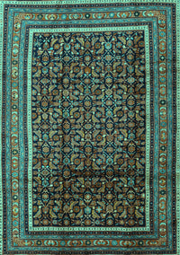 Persian Turquoise Traditional Rug, tr2493turq