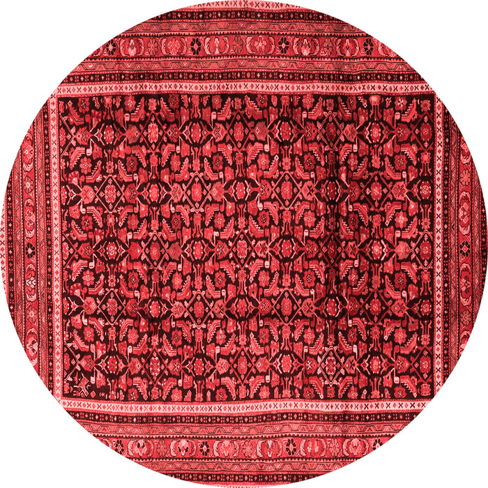 Machine Washable Persian Red Traditional Rug, wshtr2493red