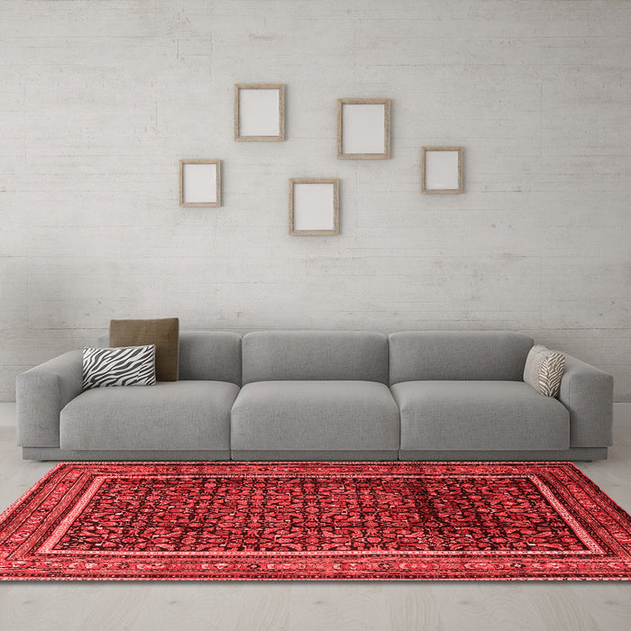 Traditional Red Washable Rugs