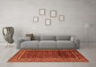 Machine Washable Persian Orange Traditional Area Rugs in a Living Room, wshtr2493org