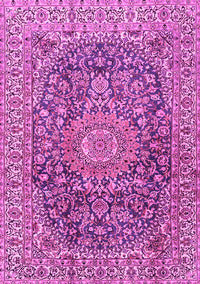 Medallion Pink Traditional Rug, tr2494pnk