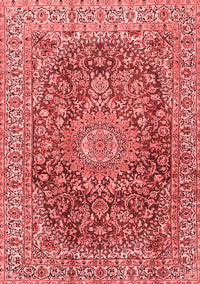 Medallion Red Traditional Rug, tr2494red