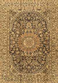 Medallion Brown Traditional Rug, tr2494brn