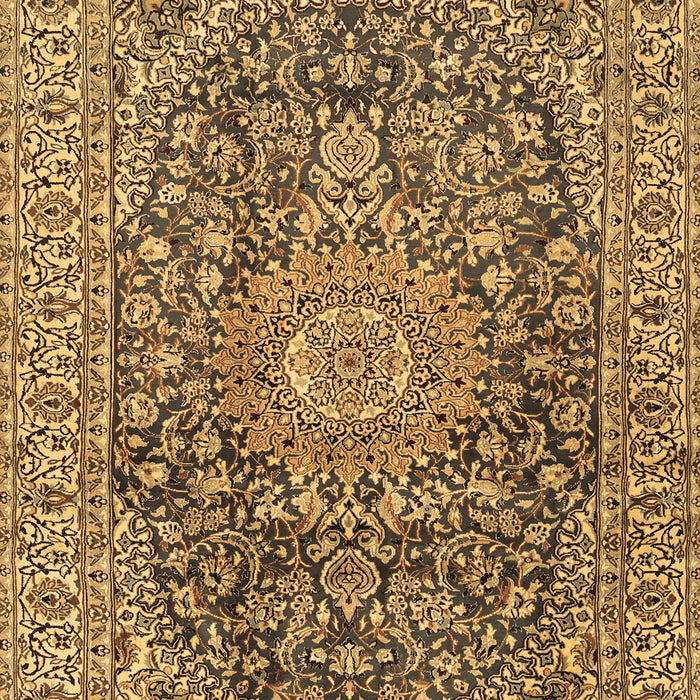 Medallion Brown Traditional Rug, tr2494brn