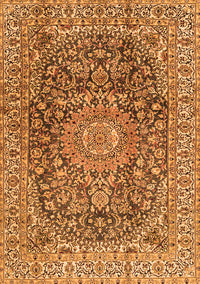 Medallion Orange Traditional Rug, tr2494org