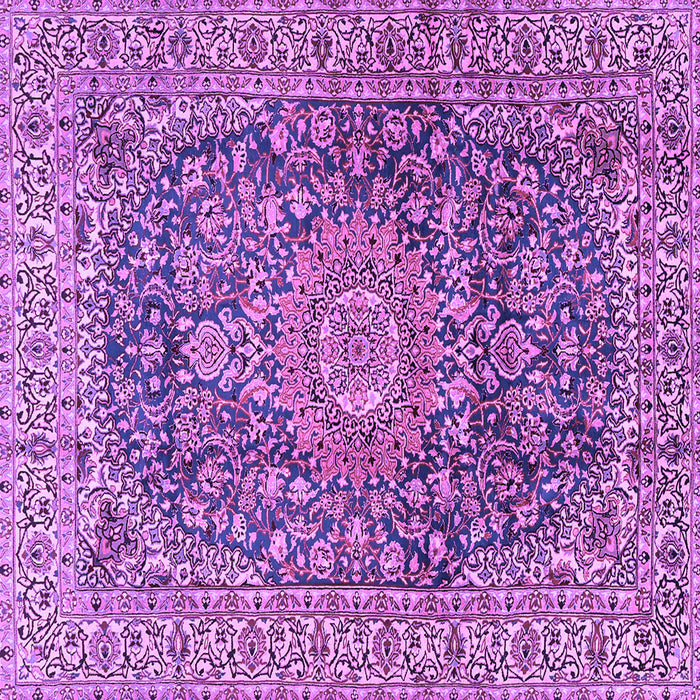 Square Medallion Purple Traditional Rug, tr2494pur
