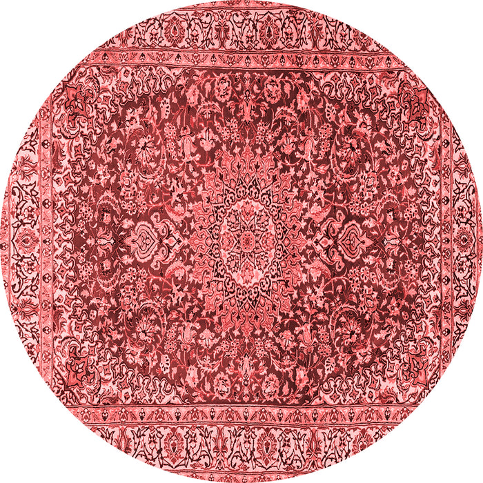 Medallion Red Traditional Rug, tr2494red