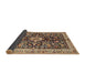 Sideview of Traditional Red Brown Animal Rug, tr2495