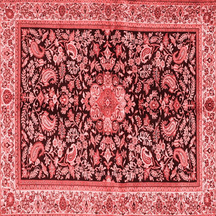 Machine Washable Animal Red Traditional Rug, wshtr2495red