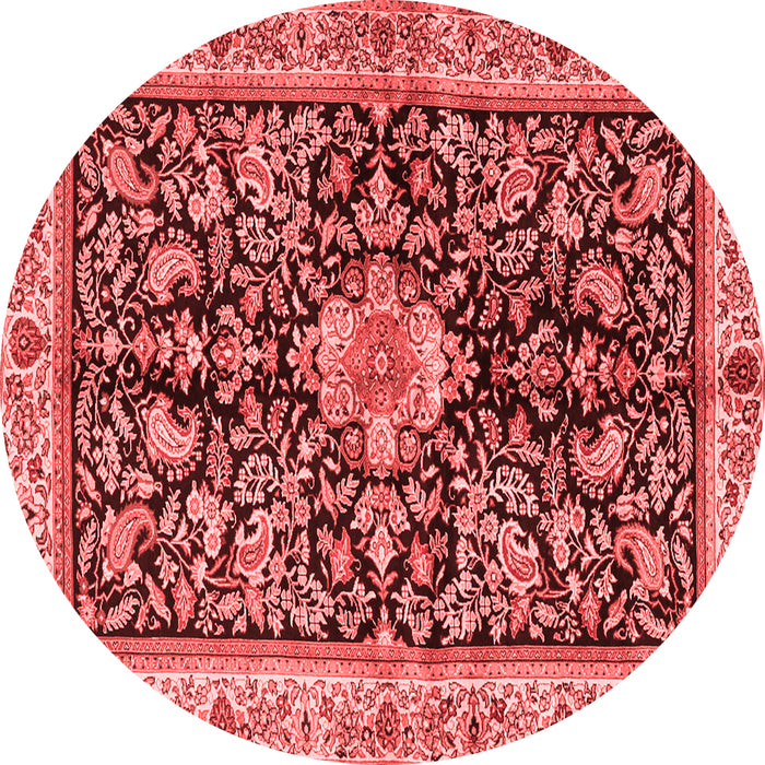 Machine Washable Animal Red Traditional Rug, wshtr2495red