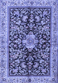 Animal Blue Traditional Rug, tr2495blu