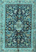 Animal Light Blue Traditional Rug, tr2495lblu