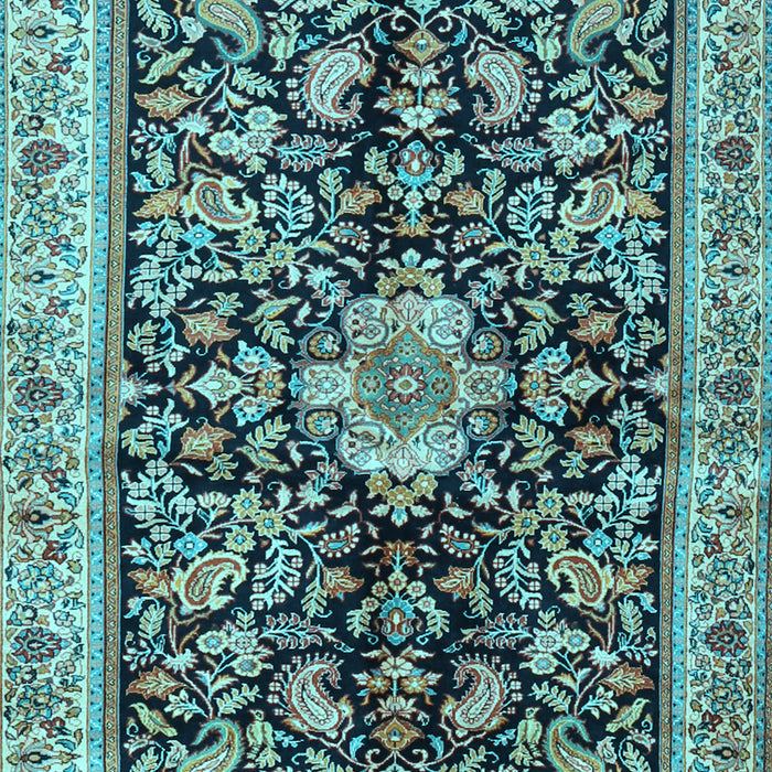 Animal Light Blue Traditional Rug, tr2495lblu