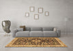 Machine Washable Animal Brown Traditional Rug in a Living Room,, wshtr2495brn