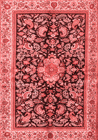 Animal Red Traditional Rug, tr2495red