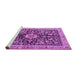Sideview of Machine Washable Animal Purple Traditional Area Rugs, wshtr2495pur