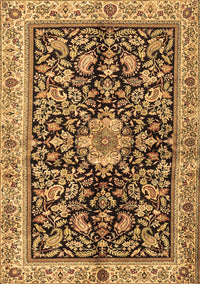 Animal Brown Traditional Rug, tr2495brn