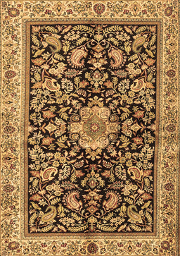 Animal Brown Traditional Rug, tr2495brn