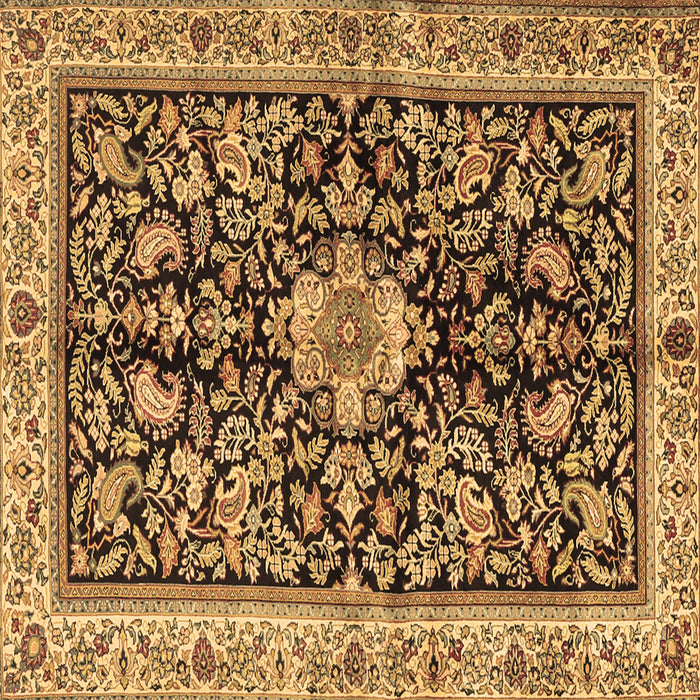 Square Animal Brown Traditional Rug, tr2495brn