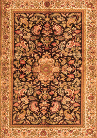 Animal Orange Traditional Rug, tr2495org