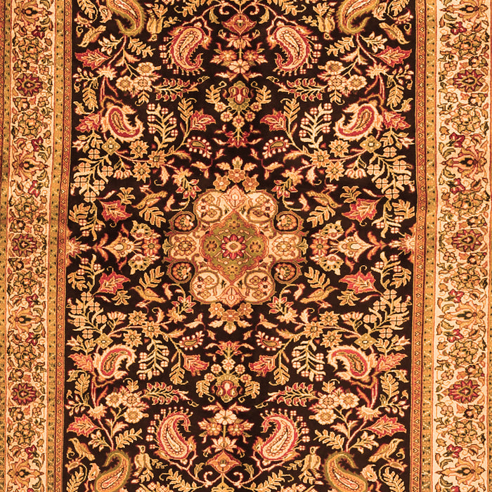 Animal Orange Traditional Rug, tr2495org
