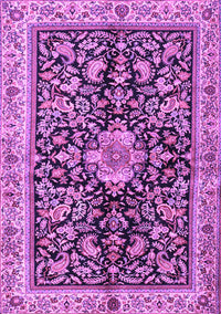 Animal Purple Traditional Rug, tr2495pur