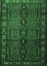 Southwestern Emerald Green Country Rug, tr2496emgrn