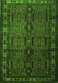 Southwestern Green Country Rug, tr2496grn