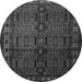 Square Southwestern Gray Country Rug, tr2496gry