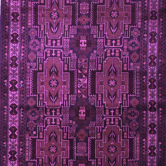 Machine Washable Southwestern Purple Country Area Rugs, wshtr2496pur