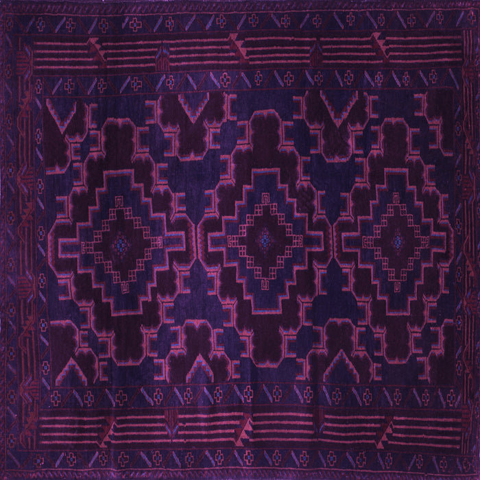 Square Persian Purple Traditional Rug, tr2497pur