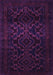 Machine Washable Persian Purple Traditional Area Rugs, wshtr2497pur