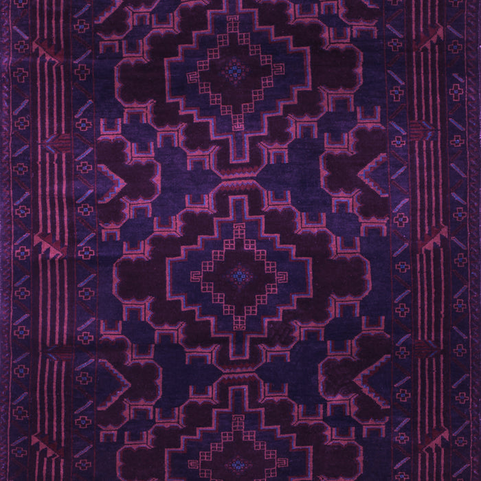 Machine Washable Persian Purple Traditional Area Rugs, wshtr2497pur