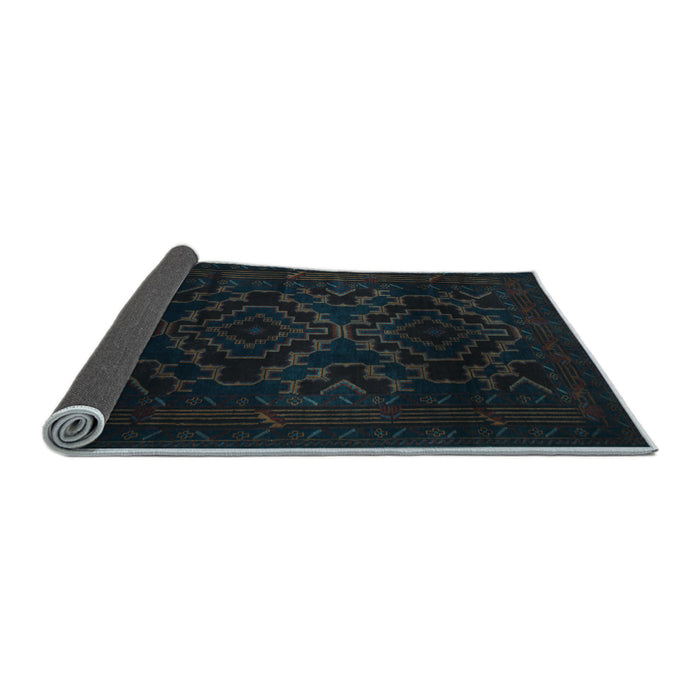 Sideview of Persian Light Blue Traditional Rug, tr2497lblu