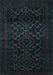 Machine Washable Persian Light Blue Traditional Rug, wshtr2497lblu