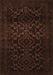 Machine Washable Persian Brown Traditional Rug, wshtr2497brn