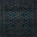 Square Persian Light Blue Traditional Rug, tr2497lblu