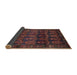 Sideview of Traditional Chestnut Brown Persian Rug, tr2498